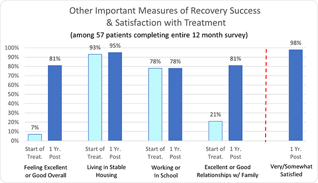 AToN Other Important Measures of Recovery Success & Satisfaction with Treatment