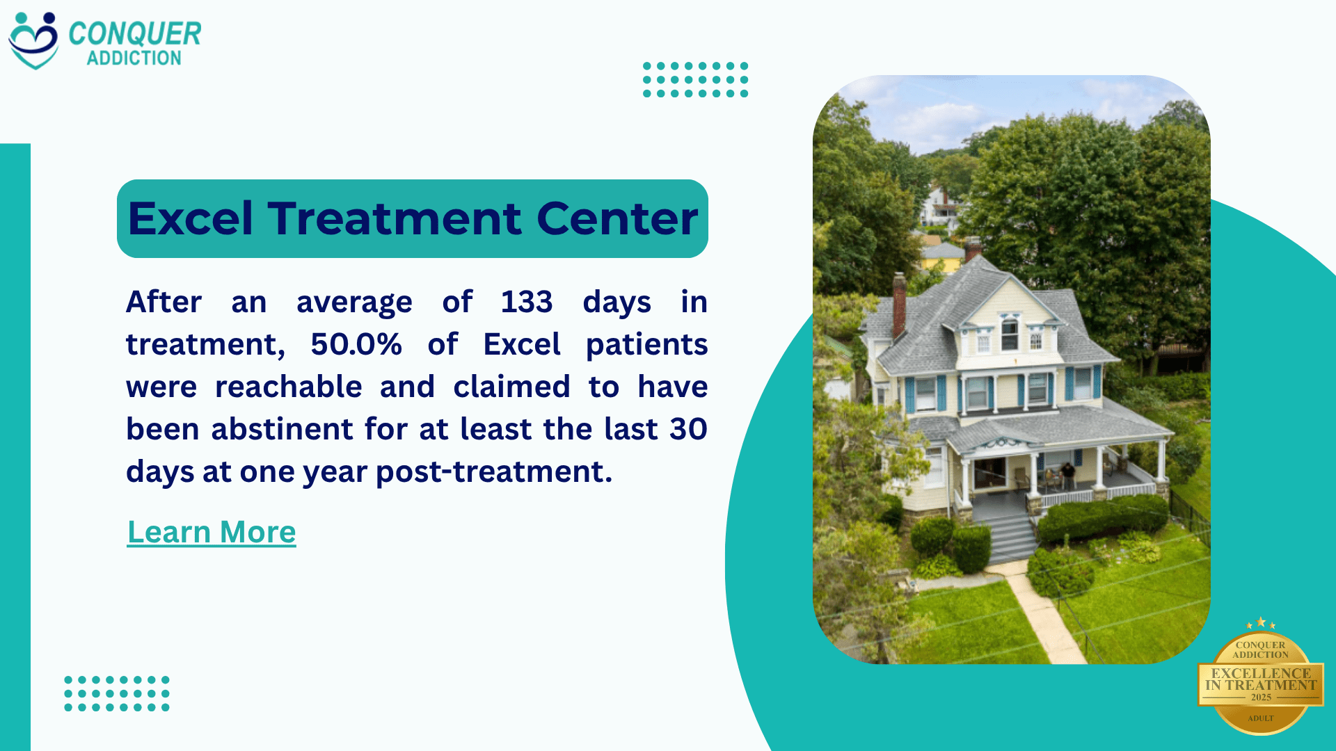 Excel Treatment Center-2025 Excellence in Treatment Winner