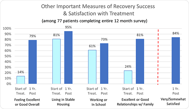 New Directions Other Important Measures of Recovery Success & Satisfaction with Treatment