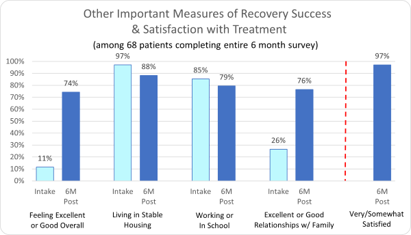 California Behavioral Health-Other Important Measures of Recovery Success & Satisfaction with Treatment
