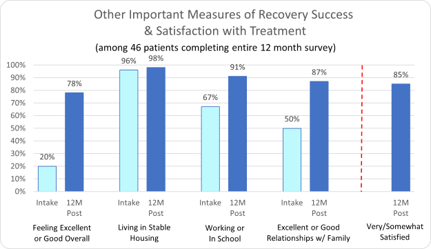 Multi Concept-Other Important Measures of Recovery Success & Satisfaction with Treatment
