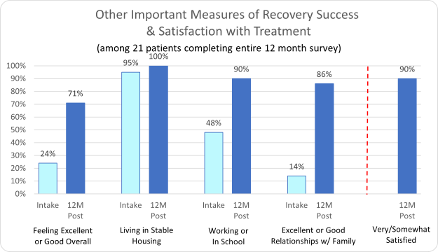 Roots Through Recovery-Other Important Measures of Recovery Success & Satisfaction with Treatment