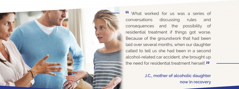 Mother of alcoholic daughter now in recowery