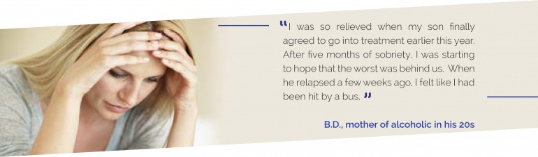 B.D., mother of alcoholis in his 20s