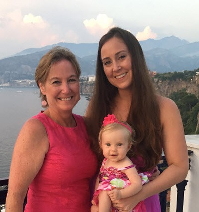 Joanna Karina & Milana in Positano